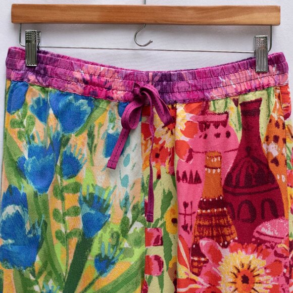 Anthropologie Roeqiya Fris Garden Bloom Pajama Set – Size S Floral Flannel - Picture 3 of 10